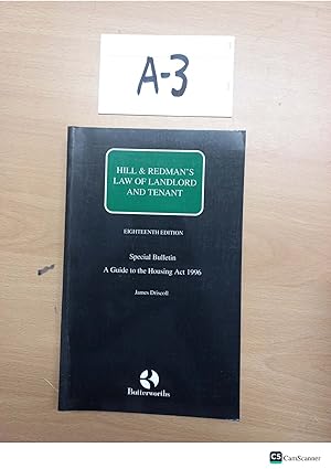 Hill And Redman's Law Of Landlord And Tenant A Guide To The Housing Act 1996 18th Ed By Driscoll
