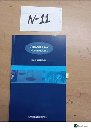 Current Law Monthly Digest March (2022) 3