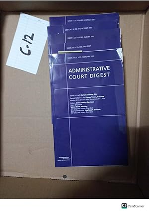 Administrative Court Digest February 2007 to December 2007 By James Shirley