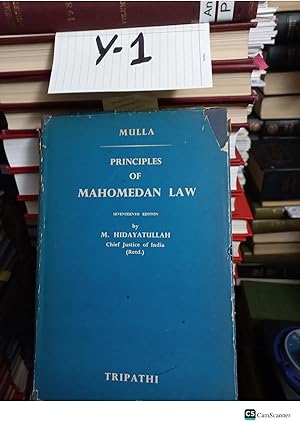 Mulla's Principles of Mahomedan Law 17th Edition By M.Hidayatullah