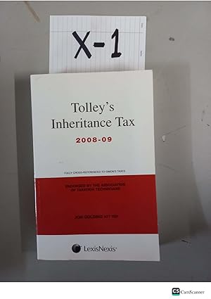 Tolley's Inheritance Tax 2008-09 By JON GOLDING