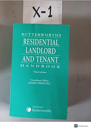 Butterworths Residential Landlord And Tenant Handbook 3rd Ed By James Driscoll