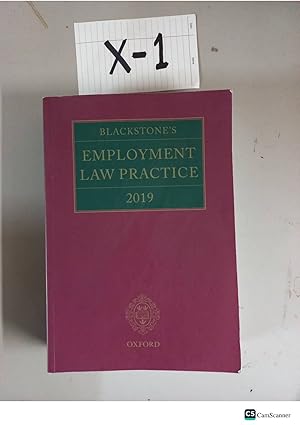Blackstone's Employment Law Practice 2019