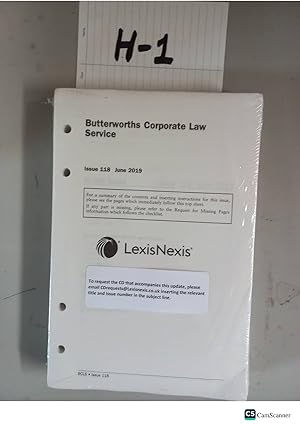 Butterworths Corporate Law Service Issue No 118 Updated Till June 2019 Looseleaf