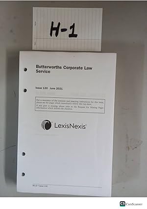 Butterworths Corporate Law Service Issue No 130 Updated Till June 2021 Looseleaf