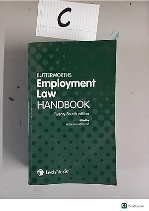 Butterworths Employment Law Handbook Twenty-fourth Edition By Peter Wallington