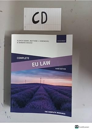 Complete EU Law 3rd Ed By Berry And Bogusz
