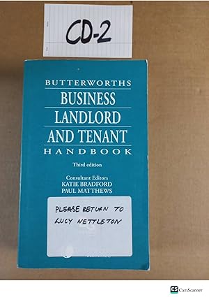 Butterworths Business Landlord And Tenant Handbook 3rd Ed By Matthews