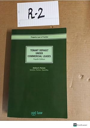 Tenant Default under Commercial Leases 4th Ed by Andrew Parsons