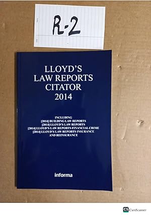 Lloyd's Law Reports Citator 2014