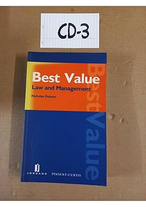 Best Value Law and Management by Nicholas Dobson