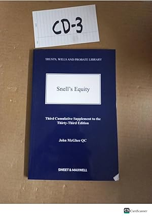 Snell's Equity 3rd Cumulative Supplement To 33rd Ed By John McGhee