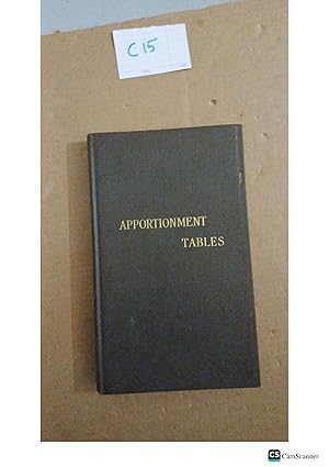 Bolton's Apportionment Tables 2nd Ed 1970