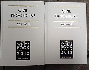 Civil Procedure The White Book Service 2012 Volume 1 and 2 Complete Set