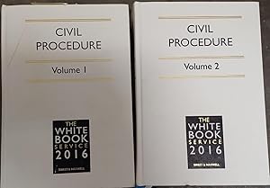 Civil Procedure The White Book Service 2016 Volume 1 and 2 Complete Set