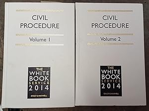 Civil Procedure The White Book Service 2014 Volume 1 and 2 Complete Set