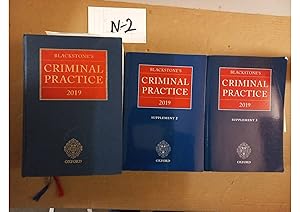 Blackstone's Criminal Practice 2019 With 2nd And 3rd Supplement