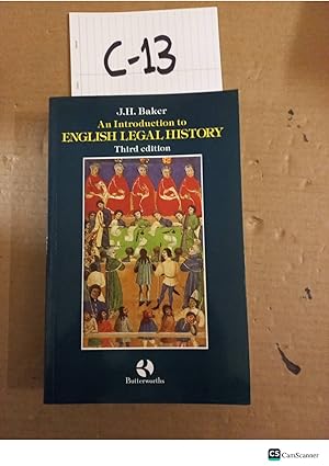 An Introduction To English Legal History 3rd Ed By J H Baker