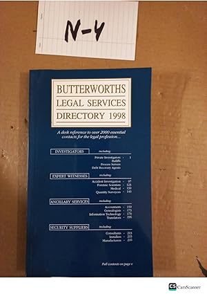 Butterworths Legal Services Directory 1998