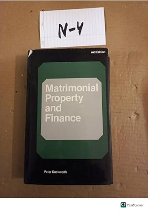Matrimonial Property And Finance 2nd Ed By Peter Duckworth