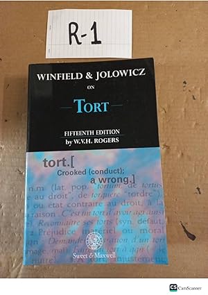 Winfield and Jolowicz on Tort 15th Ed by Rogers