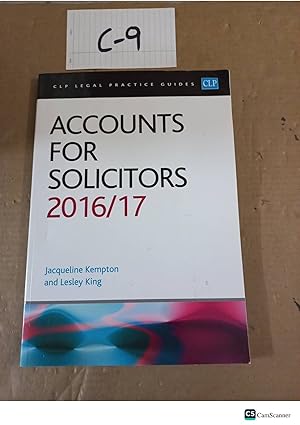 Accounts for Solicitors 2016-17 by Kempton and Lesley King