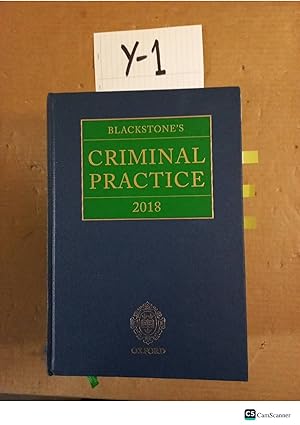 Blackstone's Criminal Practice 2018