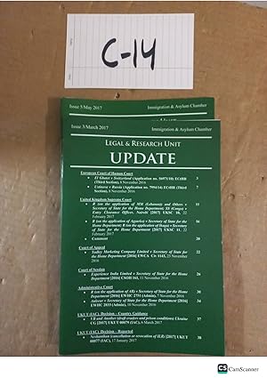 Legal And Research Unit Update 2017 Issue No. 3, 5 Immigration and Asylum Chamber