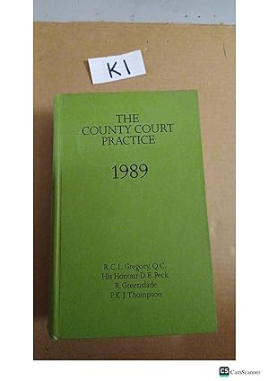 vThe County Court Practice 1989 By Gregory,Peck And Greenslade
