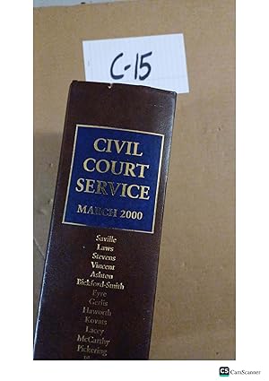 Civil Court Service 2000 By Saville Laws And Stevens