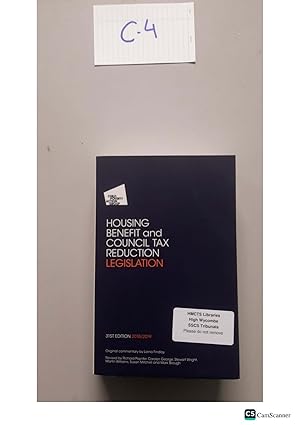 Housing Benefit And Council Tax Reduction Legislation 31st Ed 2018/2019 By Lorna Findlay