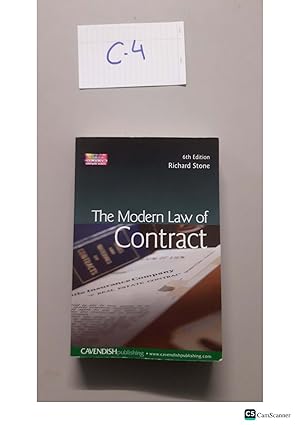 The Modern Law Of Contract 6th Ed By Richard Stone