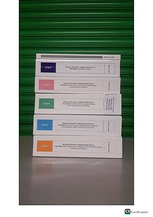 Social Security Legislation 2018/19 Vol 1-5 With Supplement By Mesher And Wikeley