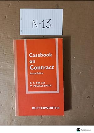 Casebook On Contract 2nd Ed By S. Sim And Powell Smith