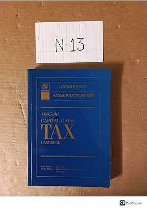 Capital Gains Tax Handbook 1995-96 By Tim Good And Robert Jamieson
