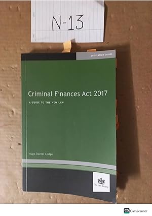 Criminal Finances Act 2017 By Hugo Daniel Lodge