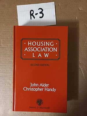 Housing Association Law 2nd Ed By Alder And Handy