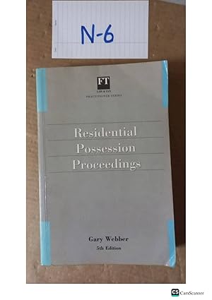 Residential Posession Proceedings 5th Ed By Gary Webber