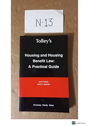 Housing And Housing Benefit Law: A Practical Guide By Tonge And Jenkins