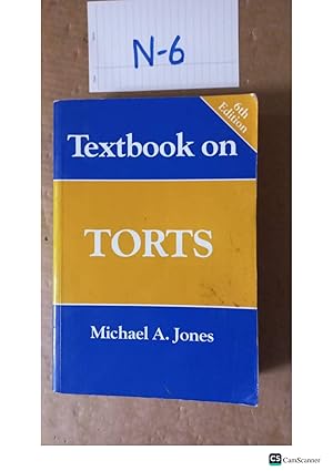 Textbook On Torts 6th Ed By Michael A Jones