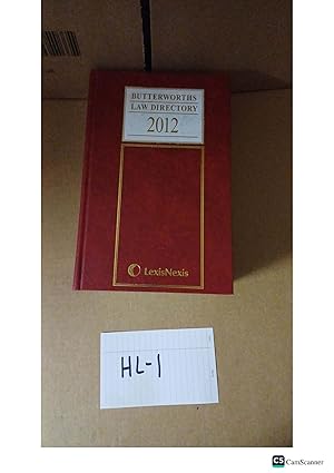 Butterworths Law Directory 2012