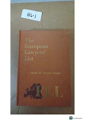 The European Lawyers' List 1963