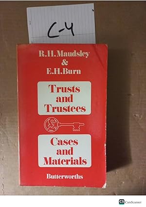 Trusts And Trustees Cases And Materials By Maudsley And Burn