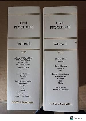 Civil Procedure 2015 The White Book Service 2015 Vol 1, 2