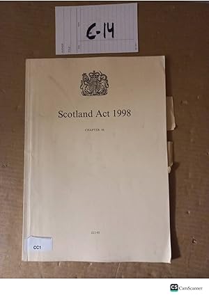 Scotland Act 1998 Chapter 46
