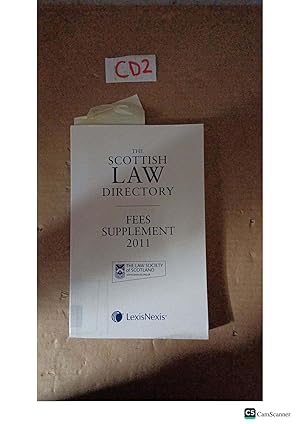 The Scottish Law Directory Fees Supplement 2011