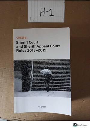 Greens Sheriff Court And Sheriff Appeal Court Rules 2018-2019