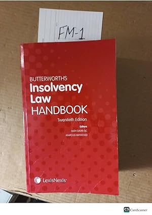 Butterworths Insolvency Law Handbook 20th Ed By Marcus Haywood And Glen Davis