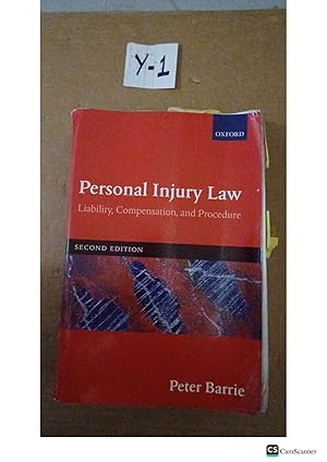Personal Injury Law Liability, Compensation And Procedure 2nd Ed By Peter Borrie