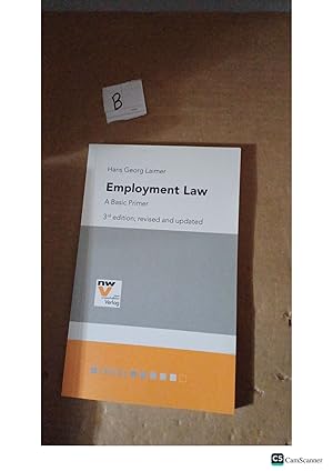 Employment Law 3rd Ed By Hans Georg Laimer
